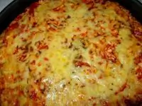 Пицца на творожном тесте