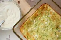 Запеканка из кабачка с зерненым творогом