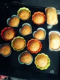 Капкейки с бананом