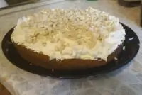 Морковный пирог с кремом из маскарпоне