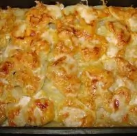 Картофель с мясом по французски