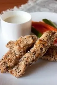 Куриные палочки с горчично-медовым соусом