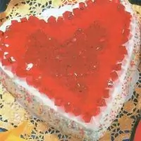 Торт-серце с желе