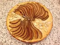 Творожный кекс с грушей