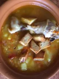 Гороховый суп с курицей