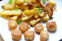 Мурманские гребешки с пряной корочкой