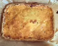 Рассыпчатый пирог с творогом