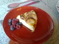 Творожная запеканка с манкой и яблоками