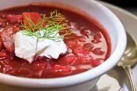 Борщ а ля украинский с курицей