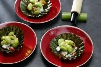 Эдамаме с бобовым кремом