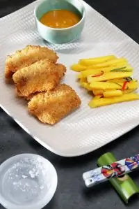 Куриные крылья с соленым манго