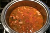 Греческий фасолевый суп с фетой