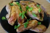 Цыплята гриль с чесноком и картофелем
