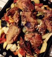 Жаркое из курицы с овощами