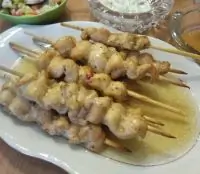 Шашлык из курицы с кориандром в духовке