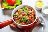 Техасское чили с говядиной и бобовыми