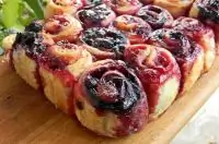 Клюквенный разборный пирог