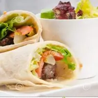 Шаурма с соевым соусом и медом