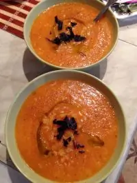 Морковный суп с рисом