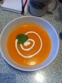 Тыквенный крем-суп с имбирем