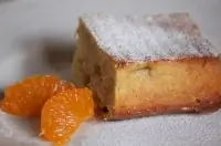 Нежный пирог с мандаринами и бананами