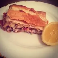 Конгрио, запеченная в лаваше