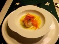 Морские гребешки в апельсиновом соусе