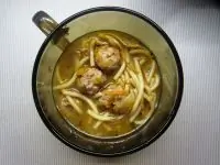 Суп с вермишелью, овощами и фрикадельками