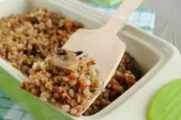 Томленая гречка с грибами