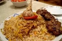 Плов из говядины с капустой