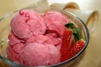 Клубничный сорбет с белком