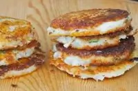 Картофельные оладушки с зеленью