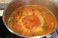 Летний овощной суп с фасолью