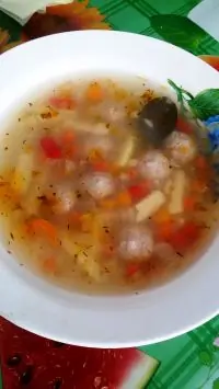 Суп с фрикадельками по питерски