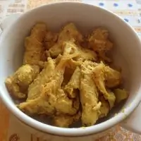 Курица с яблоками по индийски