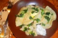 Вареники с картошкой и печенью