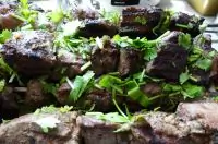 Шашлык из телячьей печени с коньяком