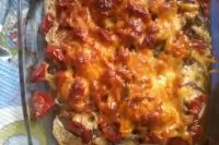 Запеканка с баклажанами и говядиной