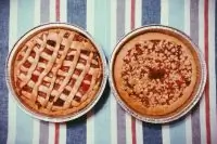 Творожно-клубничный пирог