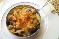 Жюльен из мидий с креветками и грибами