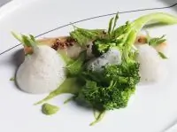 Судак с капустой и гречкой