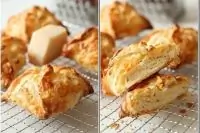 Слойки с сыром и творогом