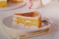 Яблочный торт с пудингом