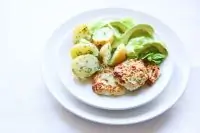 Духовые куриные котлеты с творожным сыром