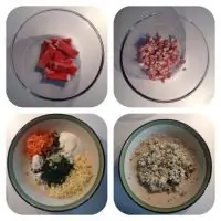 Легкие кабачки с крабовыми палочками