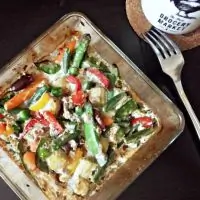 Запеченный омлет с овощами