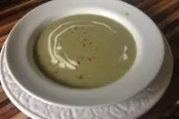 Крем суп из грибов и шпината