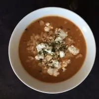 Крем суп из запеченных баклажанов