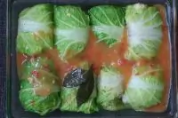 Запеченные голубцы из пекинской капусты с курицей