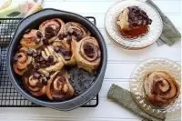 Шоколадные булочки с корицей